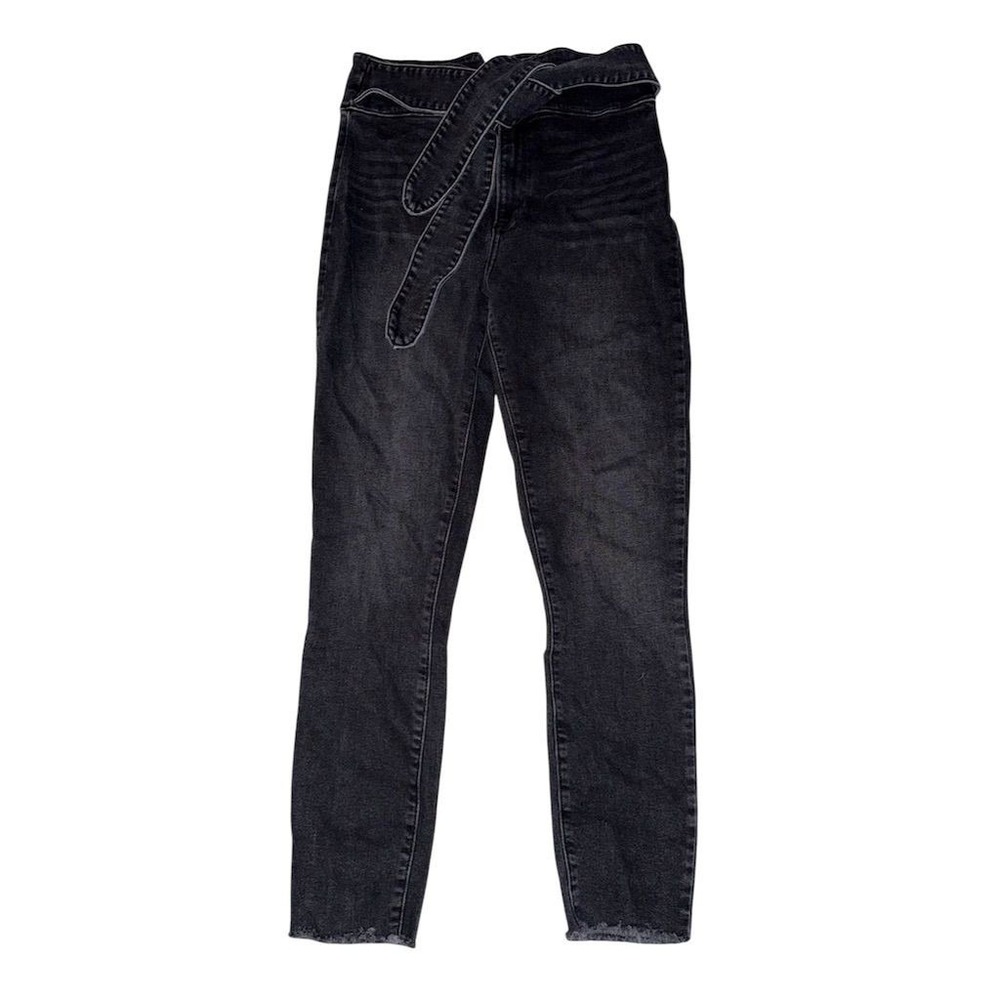 Abercrombie‎ & Fitch Women's ultra High-Rise super Skinny ankle Jeans Black 6R